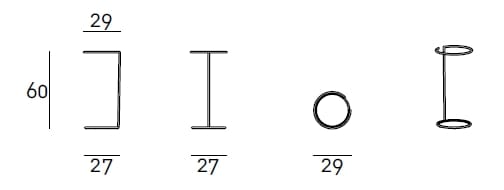 Подставка для зонтов из нержавеющей стали Living Divani SEGNO ARCH-00112773 - Вид №5