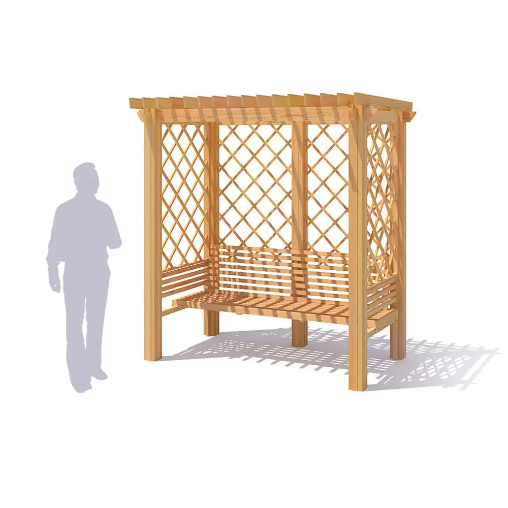 Пергола садовая Мечта садовника 1.43x2.2x2.33 м дерево желтый Santreyd STLM-2028136 - Вид №3