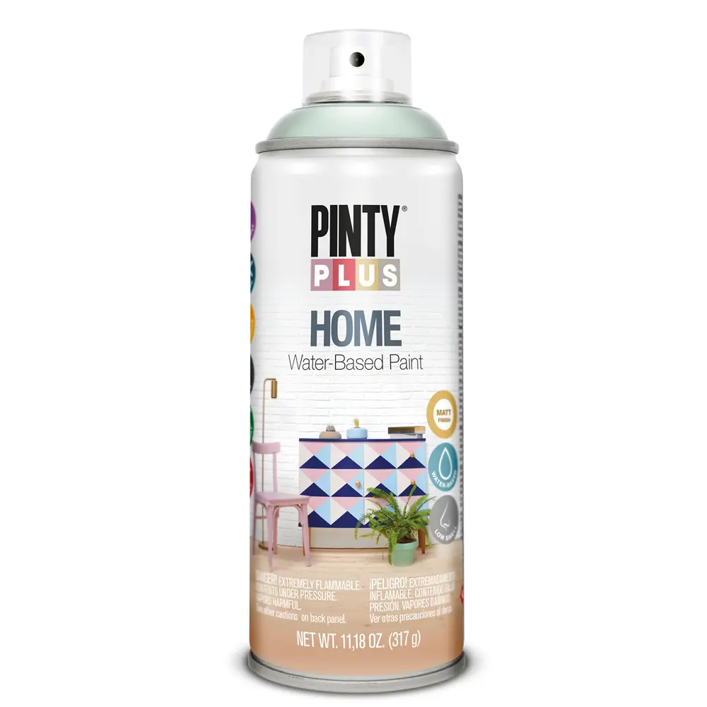 Краска аэрозольная Pinty Plus Home цвет винтажный зеленый 520 мл 84004142 STLM-2158686 Santreyd 