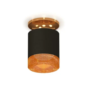 91613650 Светильник точечный накладной Ambrella light Xs7402103 2 м² цвет черный STLM-1430822