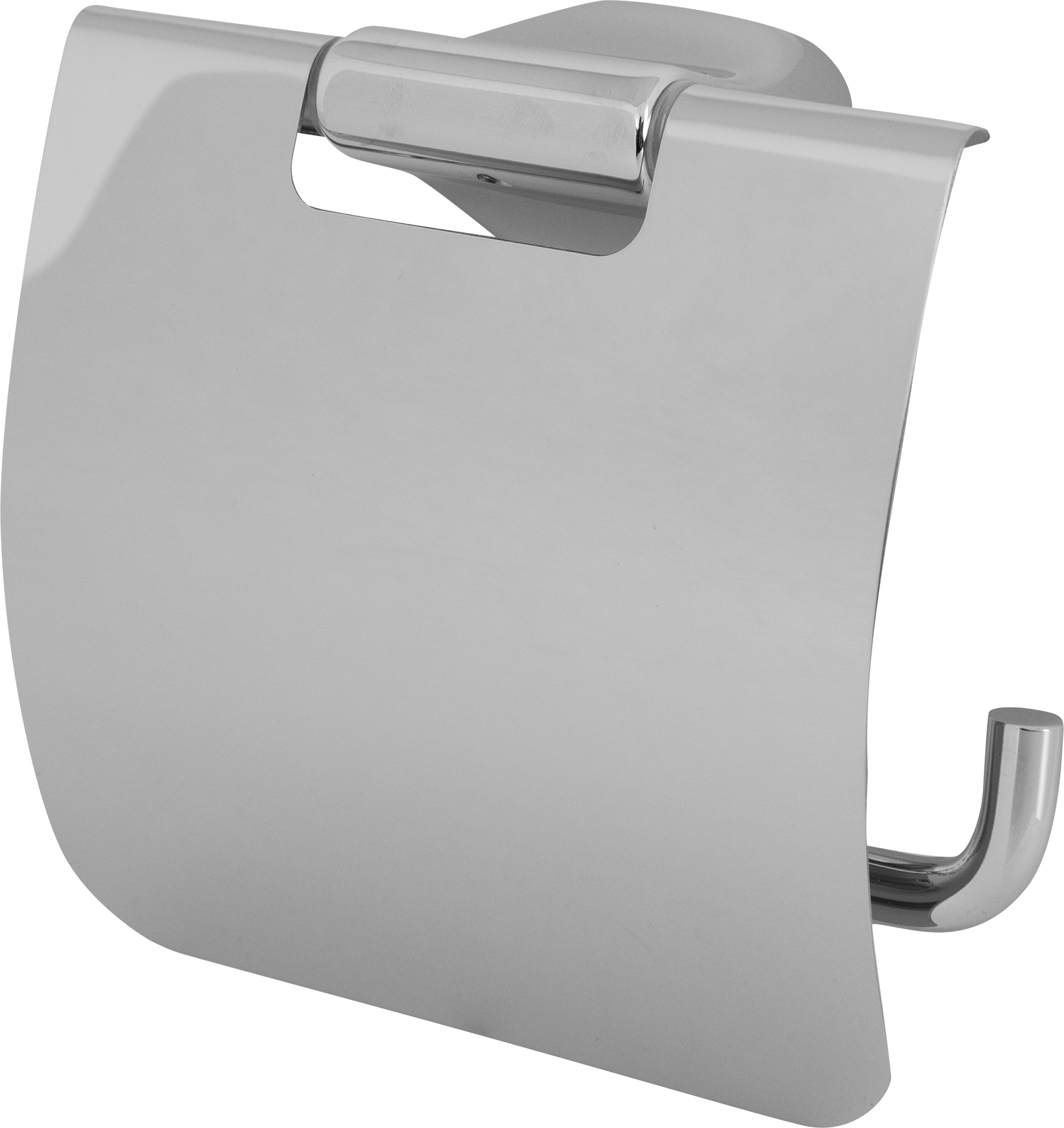 82510016 Держатель для туалетной бумаги с крышкой цвет хром OPUS STLM-0028965 BATH PLUS