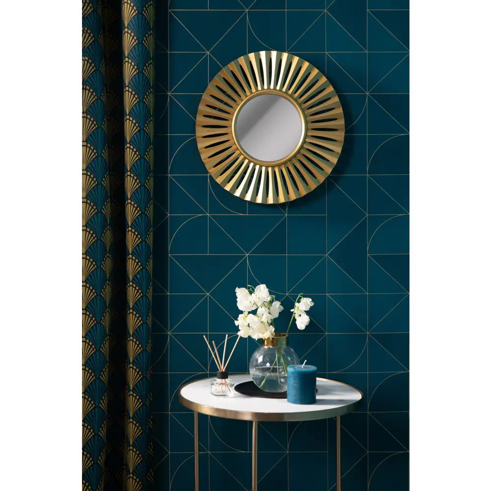 Зеркало настенное «Ар Деко» круглое 40 см цвет золотой 82481032 STLM-2100971 ALL WALL  - Вид №3