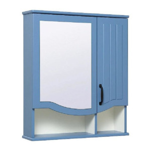 Зеркальный шкаф 65 синий 00-00001060 RUNO Марсель