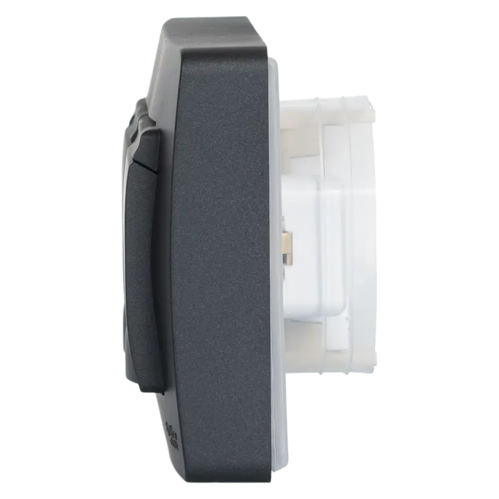 Розетка двойная встраиваемая Systeme Electric Blanca с заземлением IP44 цвет антрацит STLM-2090250 - Вид №4