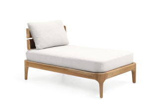 Chaise longue in teak