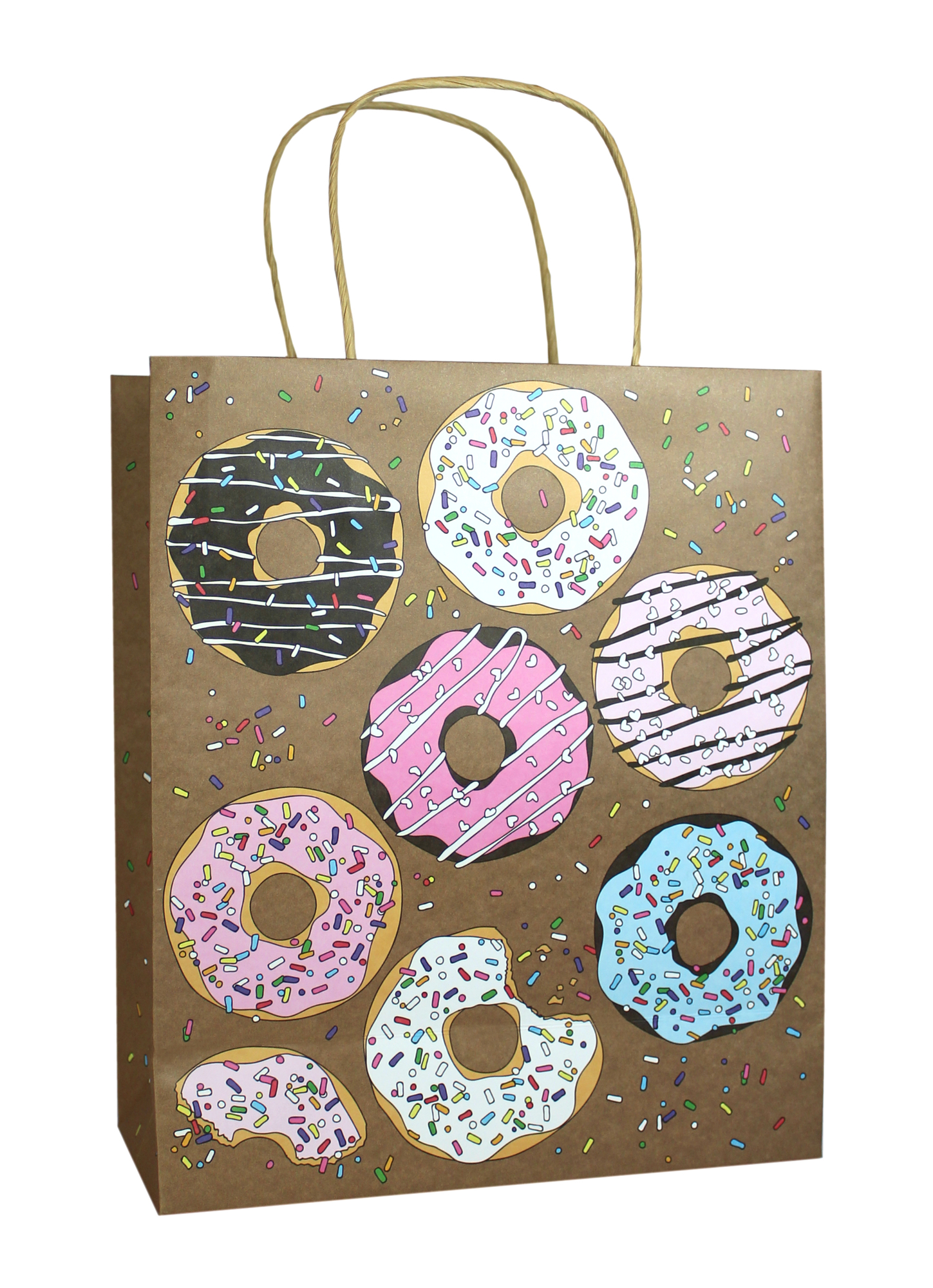 485860 Пакет подарочный "Пончики", 35,5 х 28 х 15 см Santreyd 