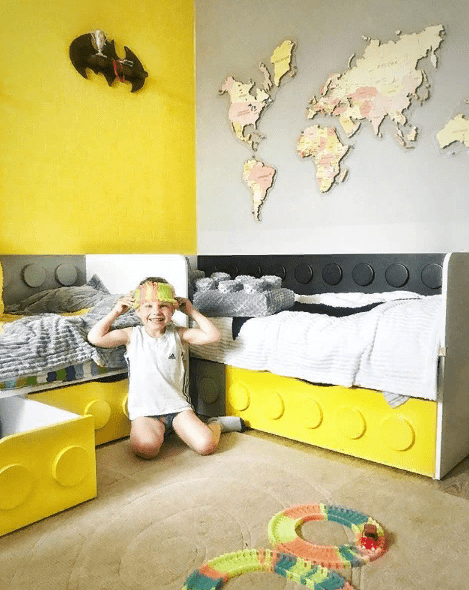 Полка-бэтмен детская малая "Леголенд" МАНДАРИН ЛЕГОЛЕНД 179563 Черный Santreyd  - Вид №3