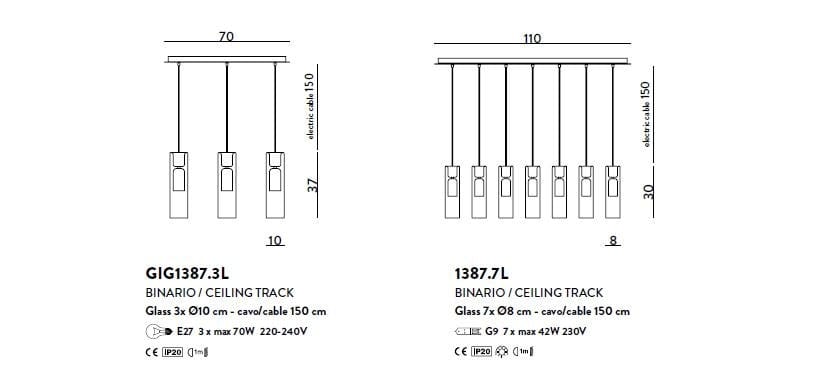 Подвесной светильник из дутого стекла Cangini & Tucci ARCH-00098473 - Вид №3