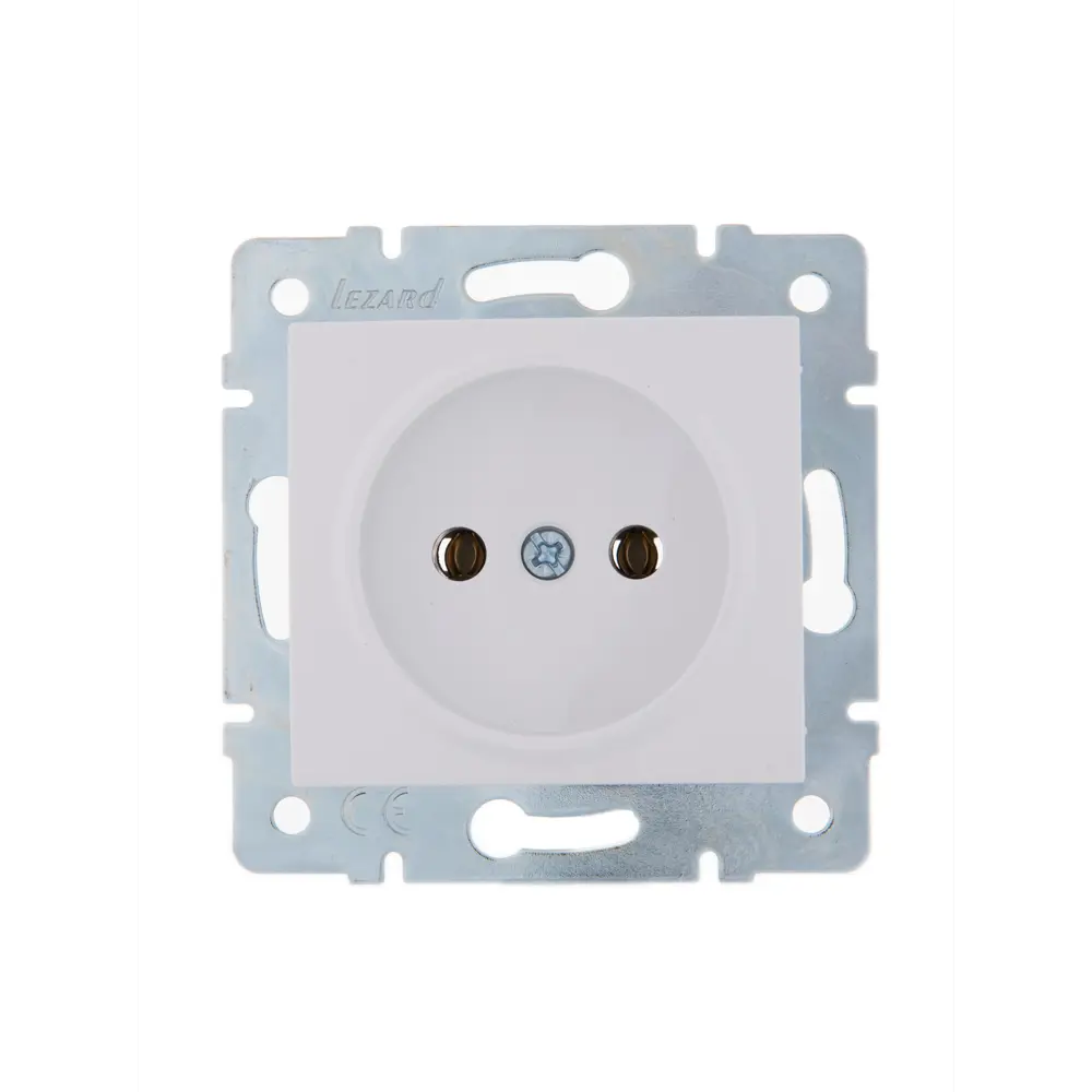 Розетка Lezard Karina без заземления цвет белый STLM-2010925