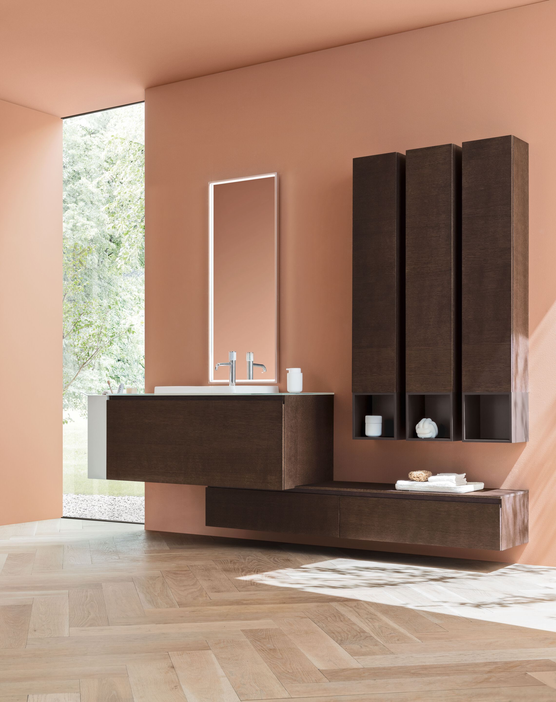 Подвесной умывальник из гидро-масляного шпона ARBLU Dress System ARCH-00064296 - Вид №1