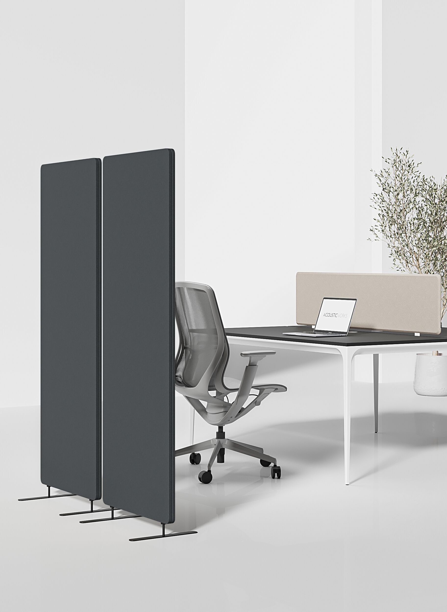 Звукопоглощающая ткань отдельно стоящая офисная перегородка WORKSPACE ECOSHIELD ARCH-00150841 - Вид №2