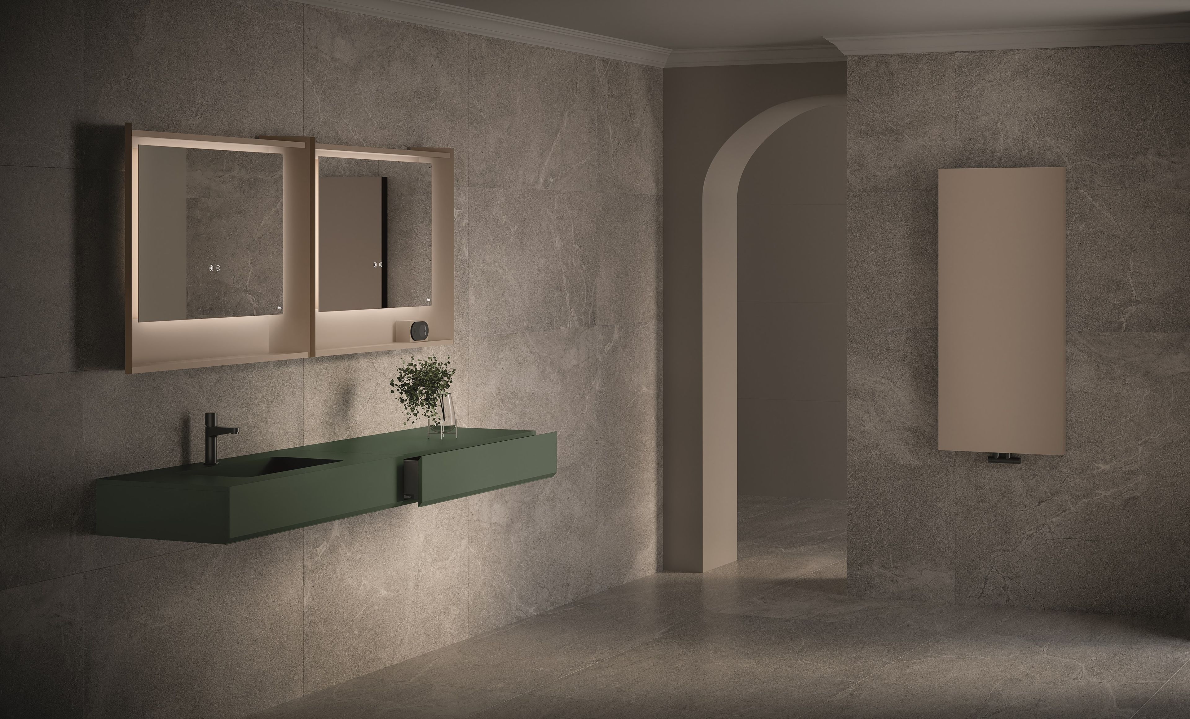 Меламиновый подвесной одиночный умывальник Fiora Making ARCH-00129962 - Вид №10