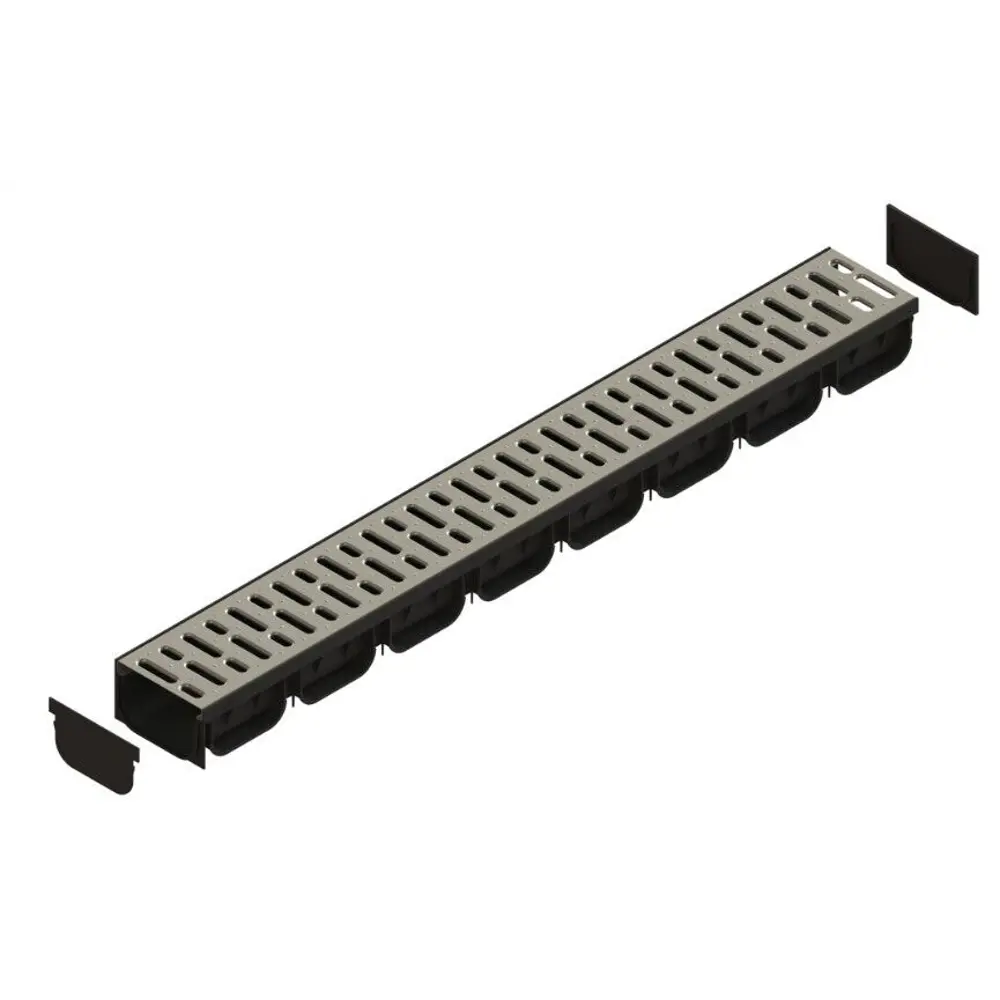 Лоток Standartpark Spark 2 пластиковый 1000x125x70 мм со стальной решеткой STLM-2020804 - Вид №1