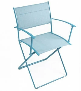 Fermob Складной стальной садовый стул с подлокотниками Plein air 8303