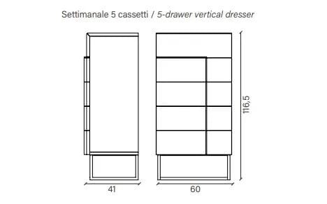 Еженедельный комод из дуба Devina Nais Nova ARCH-00042889 - Вид №2