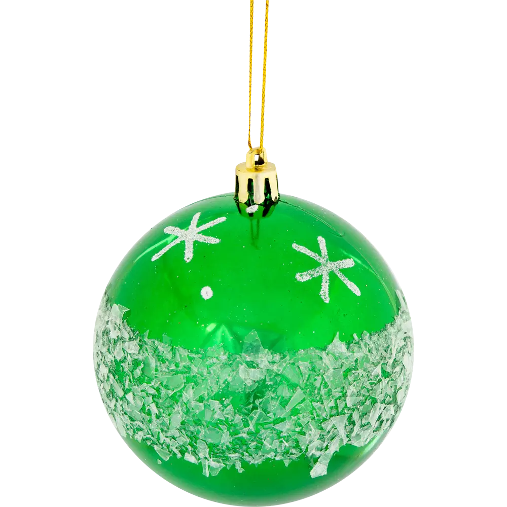 Шар ёлочный, 7.8 см, пластик, цвет зелёный Santreyd STLM-2072476