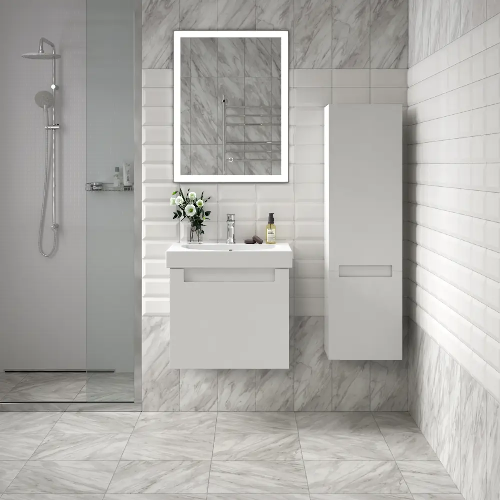 Плитка настенная Kerama Marazzi Карнавал в Венеции 9.9x20 см 0.792 м² цвет белый STLM-2122507 - Вид №7