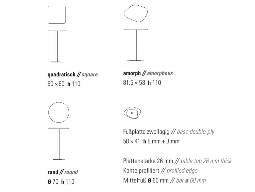 Высокий стол из массива дерева ZEITRAUM KONTRA HIGH ARCH-00081381 - Вид №4