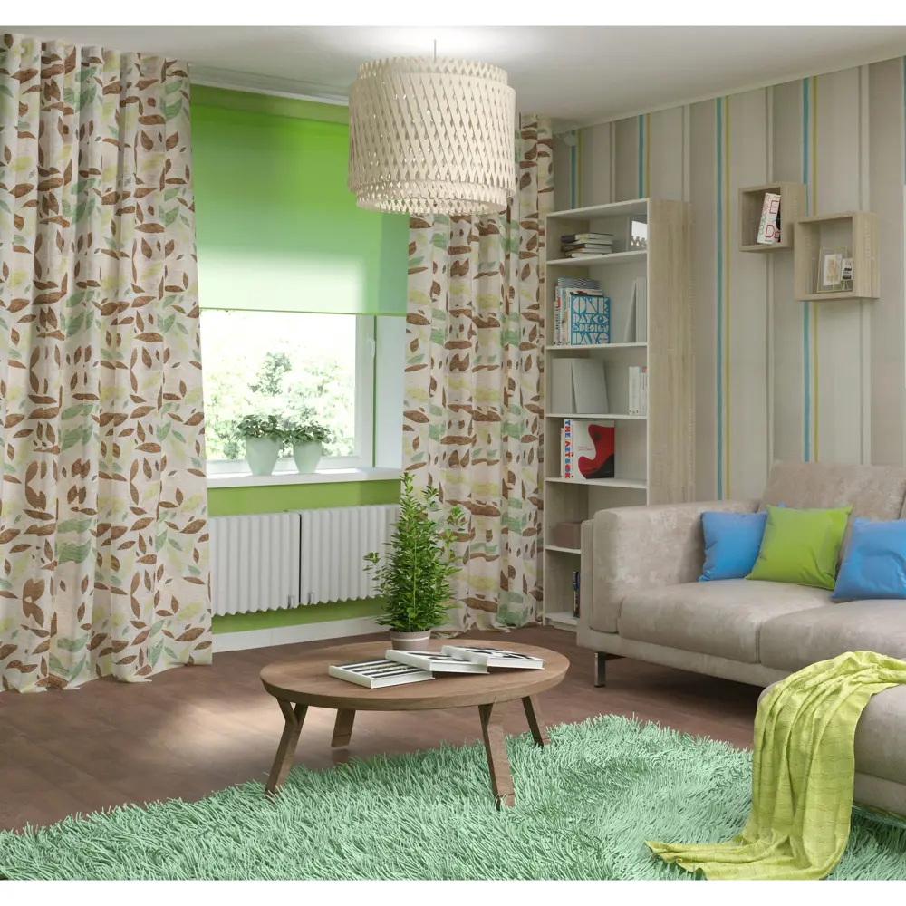 Подвес Inspire Doramu 1xE27x60 Вт, 40 см, бамбук 16671319 STLM-2030454 Santreyd  - Вид №1