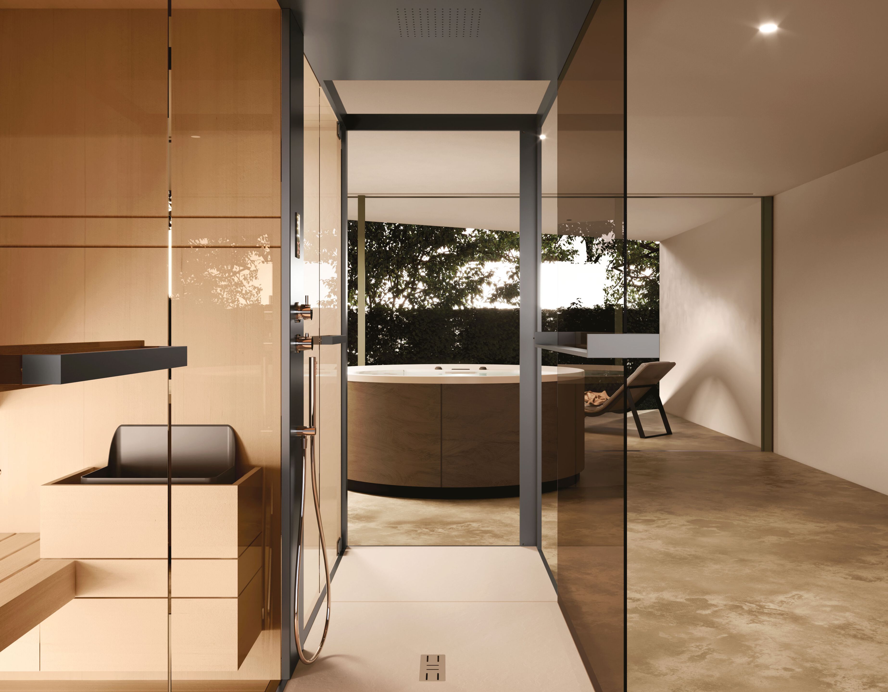 Сауна / турецкая баня / патио с душем Novellini Celsius ARCH-00093873 - Вид №3