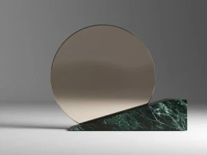 ROSSATO ARREDAMENTI Круглое настольное зеркало из мрамора Home