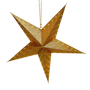 en_ny0066 Светильник подвесной star с кабелем 3,5 м и патроном под лампочку e14, 60 см., золотой EnjoyMe