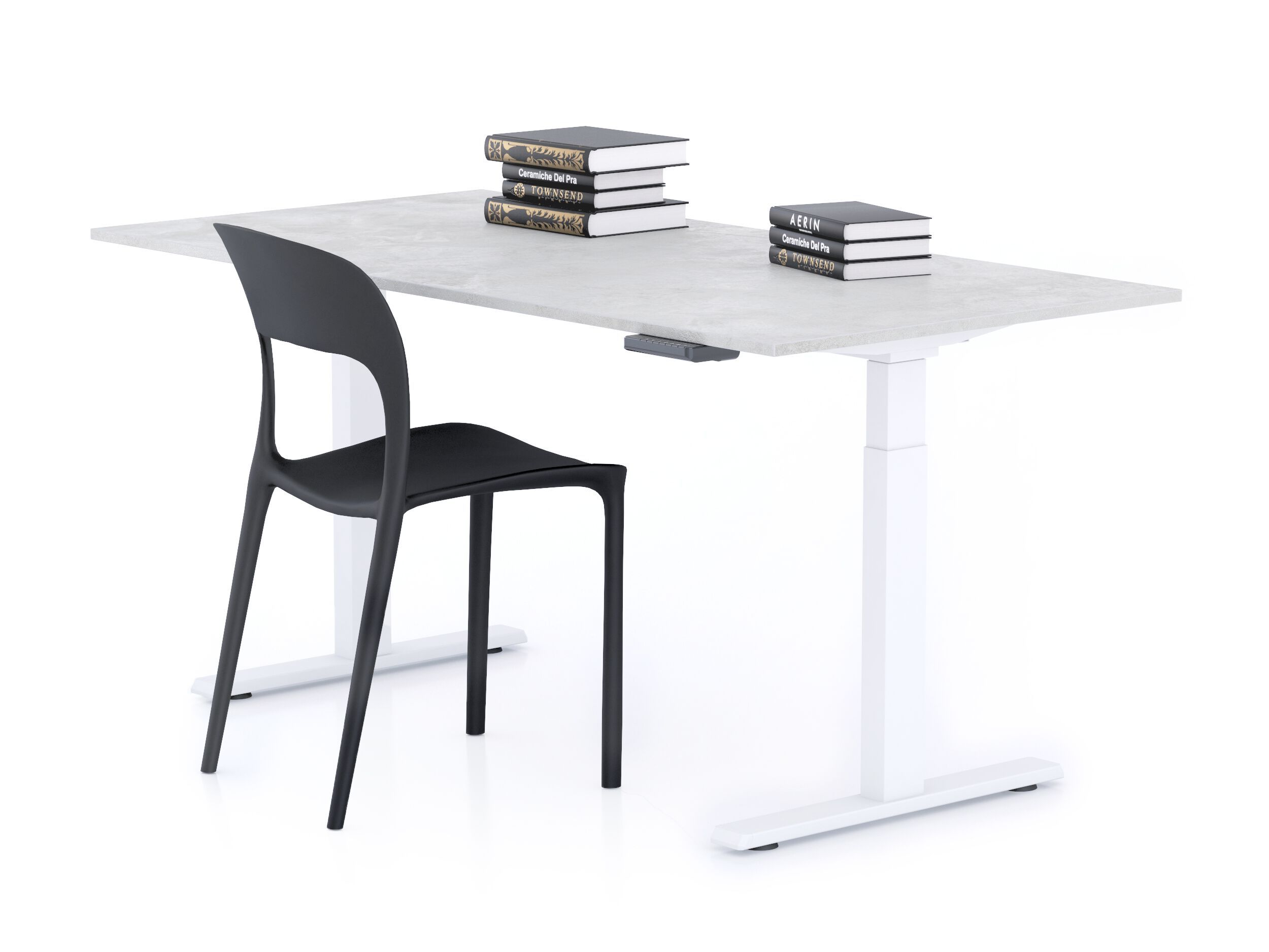 Прямоугольный стол с регулируемой высотой в меламине с электрическим движением Mobili Fiver Clara ARCH-00141252