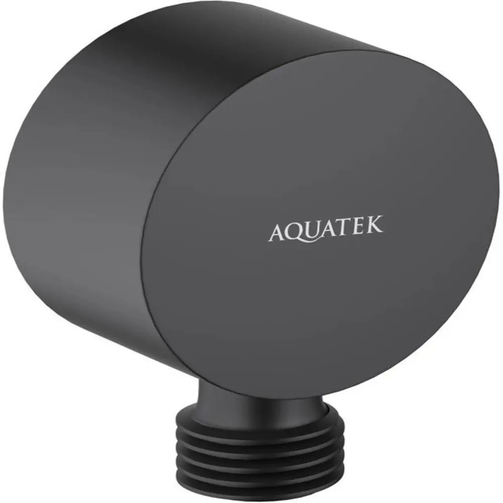 Шланговое подсоединение Aquatek матовый черный AQ2457MB d 1/2"