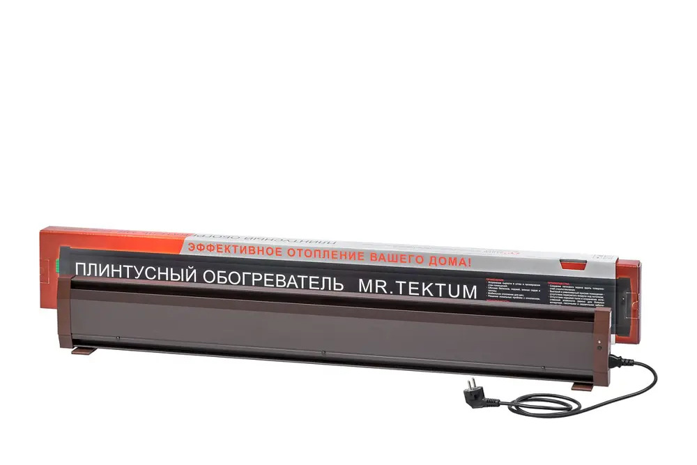 90500016 Обогреватель плинтусный Mr.Tektum 675 Вт Smart 1.6 м цвет коричневый STLM-0254287
