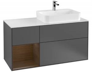 Villeroy&Boch Тумба под раковину Прямоугольная версия F391GNGK Finion Anthracite Matt Lacquer