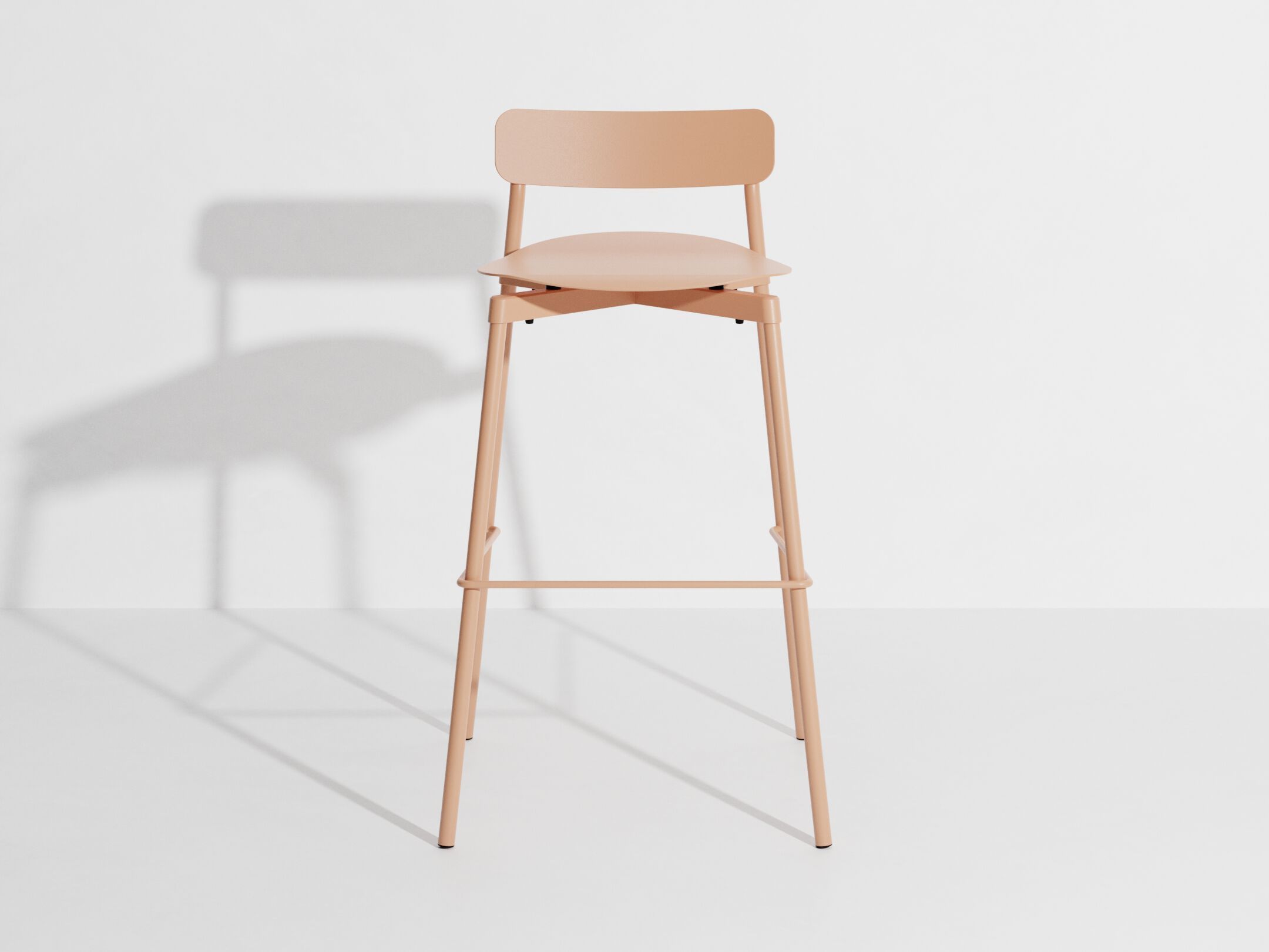 Высокий штабелируемый алюминиевый стул с порошковым покрытием с подставкой для ног Petite Friture Fromme ARCH-00091817 - Вид №35