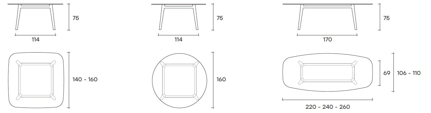 Деревянный и стеклянный стол FIAM ITALIA магма ARCH-00074764 - Вид №17
