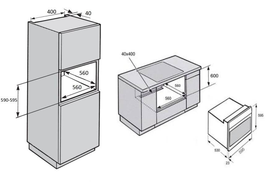 8100181 Электрический духовой шкаф LEX EDP 093 BL черный STDN-0152186 - Вид №9