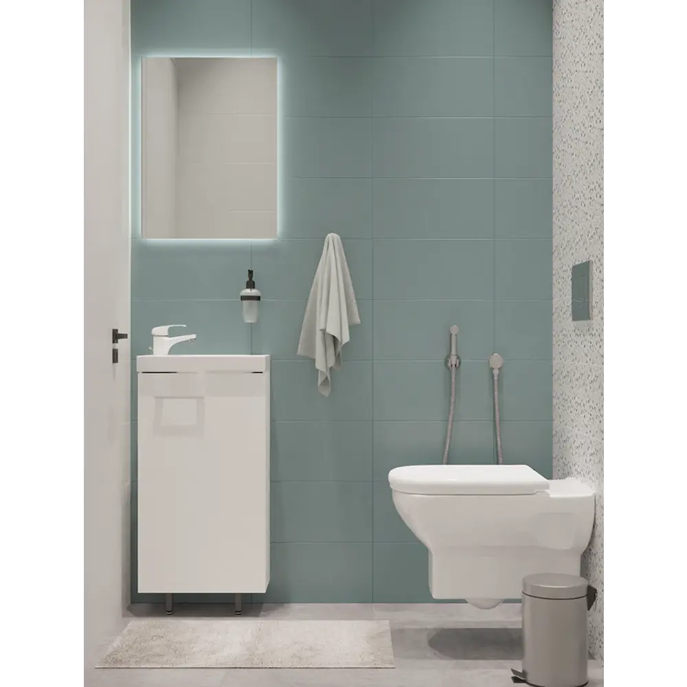 17114291 Тумба под раковину Акваль Паола 40 см напольная цвет белый STLM-0007517 - Вид №6