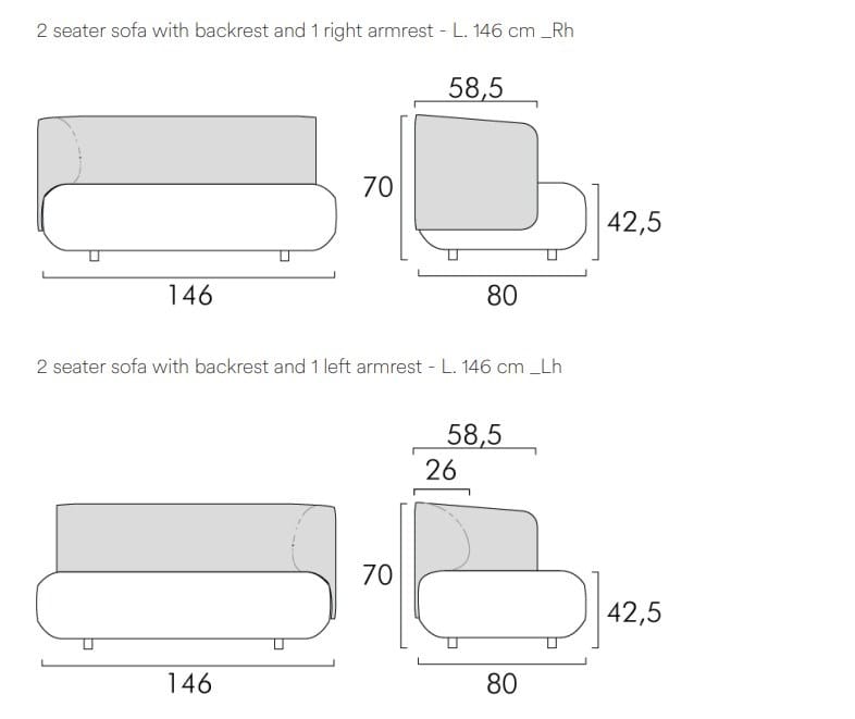 2-местный тканевый диван FREZZA Afina ARCH-00038976 - Вид №2