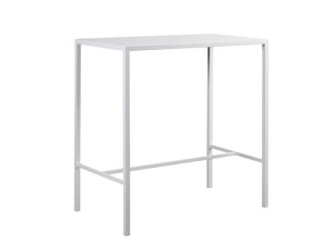 Высокий металлический прямоугольный садовый стол