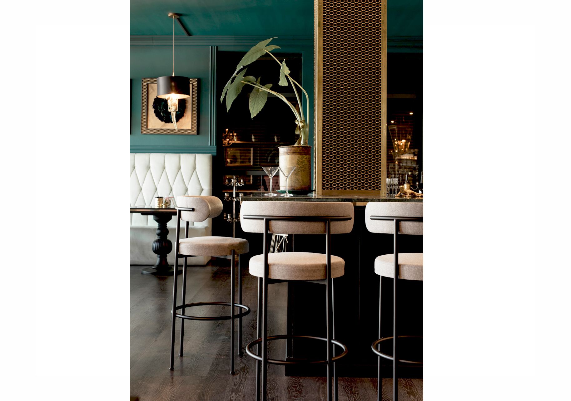 Тканевый мягкий стул с подставкой для ног JOB’S Giotto ARCH-00121984 - Вид №2