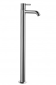E836B+3336A  Напольный смеситель для раковинывылет 19 см ручка ограничитель потока воды до 5 л/мин при 3 бар впуски 1/2'' без донного клапана Fantini Rubinetti NOSTROMO