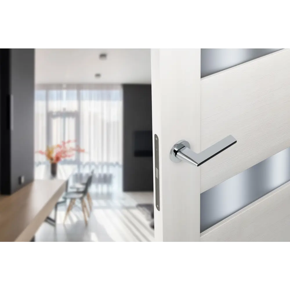 Дверные ручки Edson EDS-101H-R2, цвет хром STLM-2181669 - Вид №5