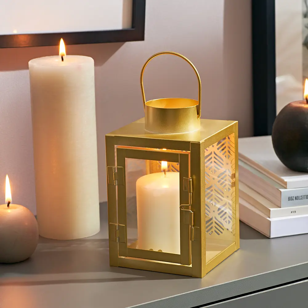 Подсвечник Atmosphera Фонарь золотой 16x10 см STLM-2007322