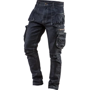 Брюки рабочие 5 карманов Neo Tools Denim темно-синие размер S рост 175 84789475 STLM-2153692