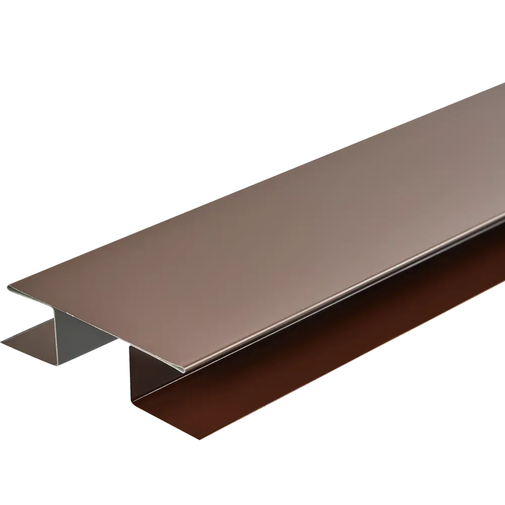 85865823 Планка H-образная RAL 8017 цвет шоколад 2 м STLM-1324251 Santreyd 