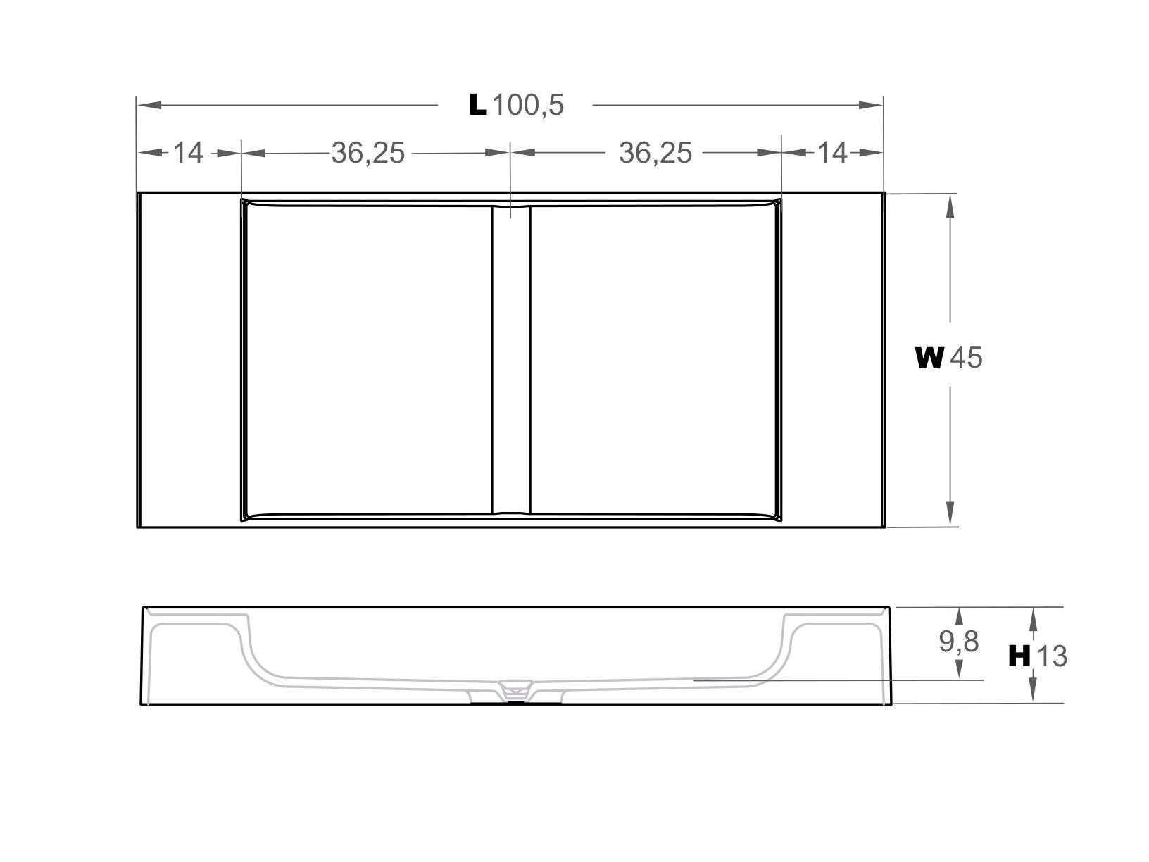 Мраморная прямоугольная столешница Inbani Paral ARCH-00100475 - Вид №5