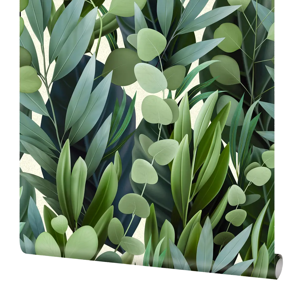 Обои бумажные Elysium Эвкалипт зеленые 0.53 м 908506 STLM-2060949