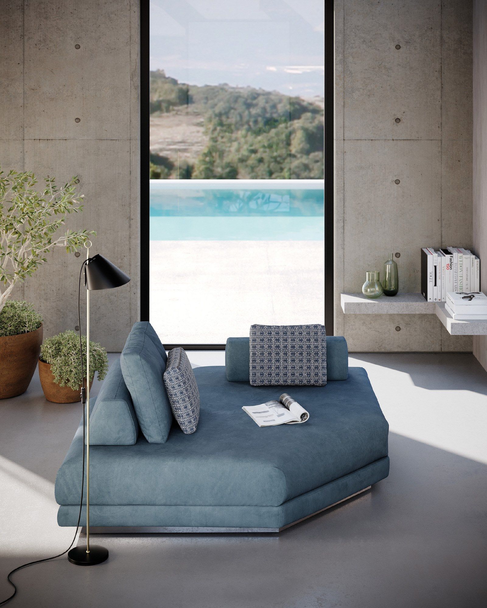 Секционный садовый диван с каркасом iroko Braid Embrace ARCH-00041078 - Вид №11