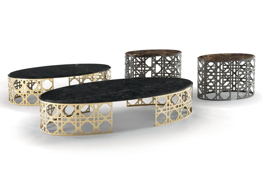 Журнальный столик из металла и мрамора Vittoria Frigerio ESTE ARCH-00012381