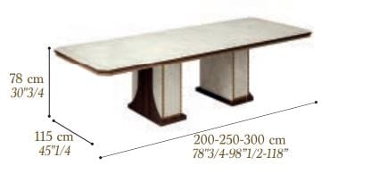 Мраморный прямоугольный выдвижной стол Arredoclassic романтика ARCH-00052632 - Вид №3