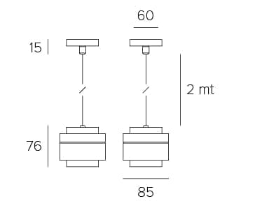 Алюминиевый светодиодный подвесной светильник с диммером In Stock Letroh ARCH-00077475 - Вид №2