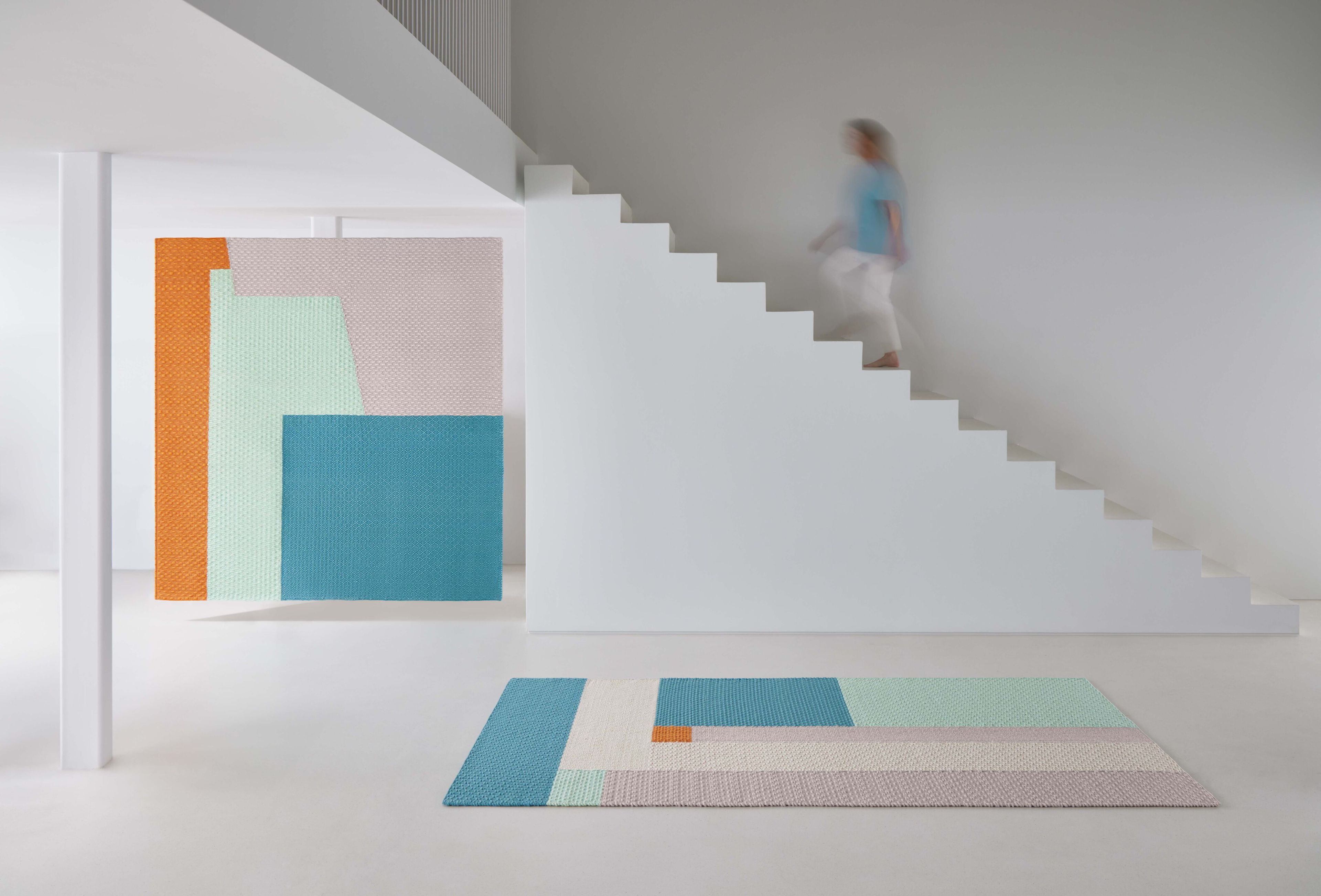 Прямоугольный шерстяной ковер GAN WEAVE MEETING POINT BLUE ARCH-00137645 - Вид №7