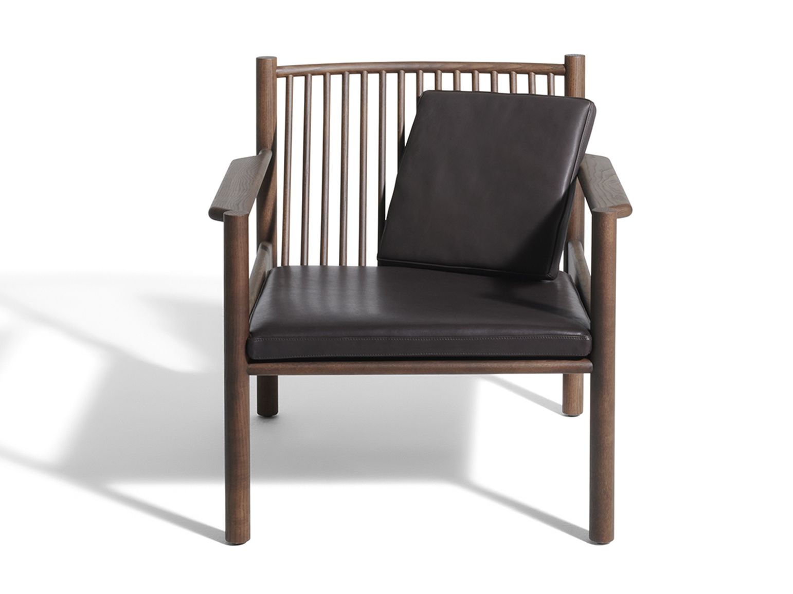 Кресло из ясеня и кожи с подлокотниками DE PADOVA Ava ARCH-00031083